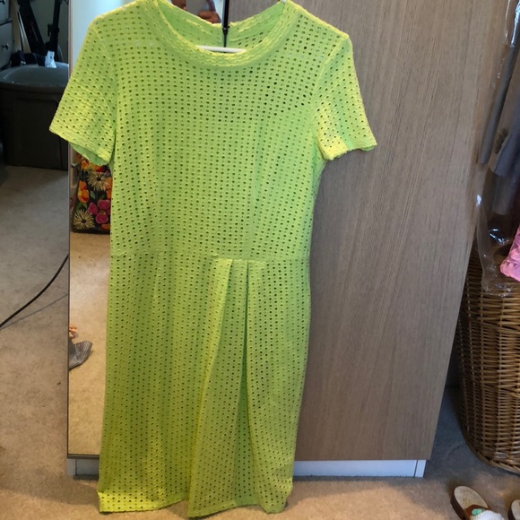 Nanette Lepore Dresses & Skirts - BNWT Nanette Lepore Chartreuse neon green a line dress